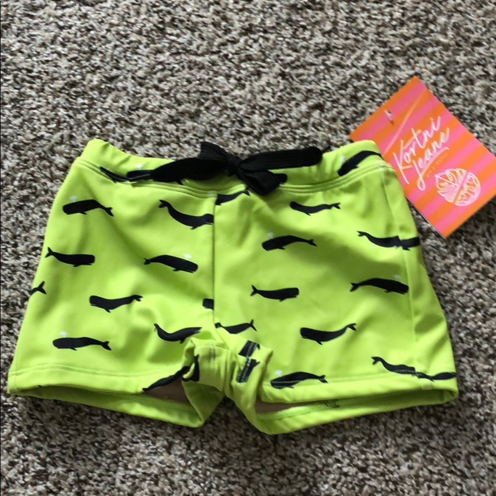 Kortni Jeane Mini Euro Shorts Swimsuit - size 2/3